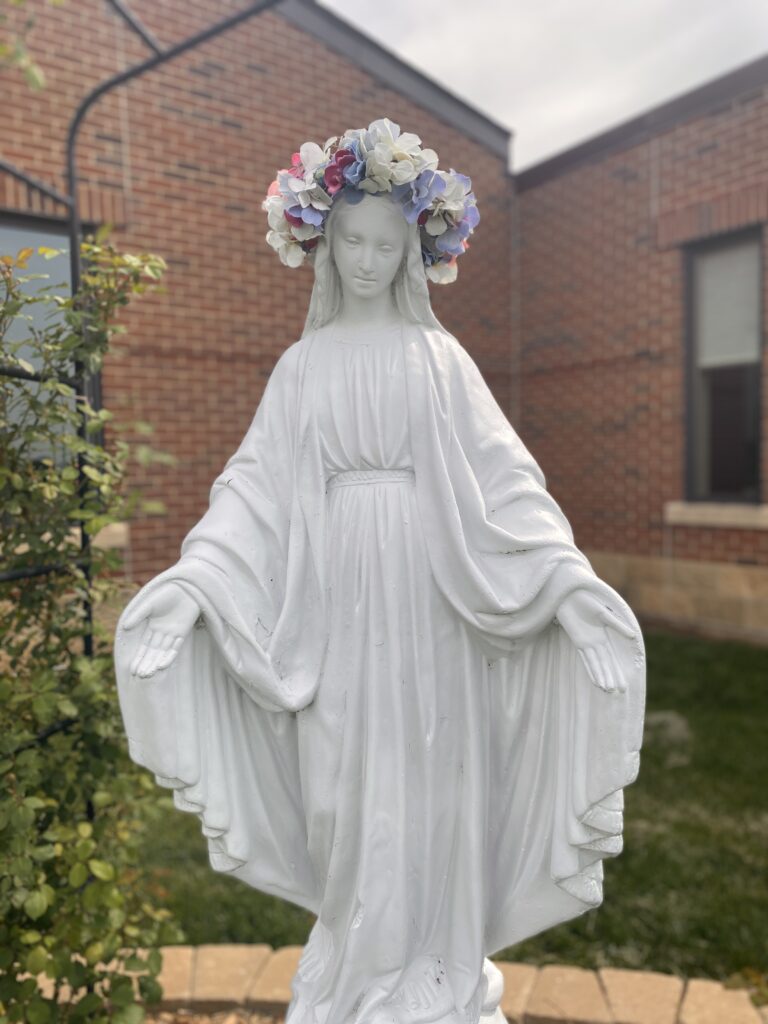 Virgin Mary statue